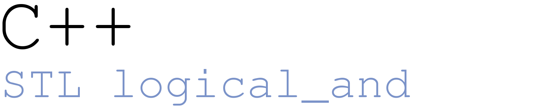 C++ std::logical_and (клас функціональних об’єктів - бінарний предикат) post thumbnail